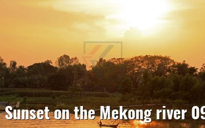 Sunset on the Mekong river 09.04.2017