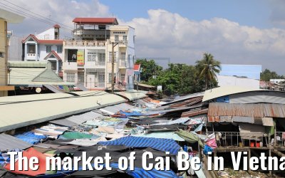 The market of Cai Be in Vietnam 09.04.2017