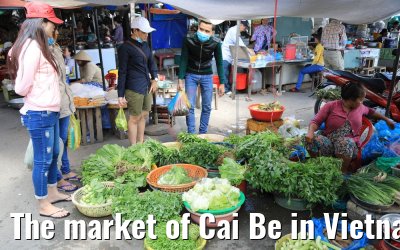 The market of Cai Be in Vietnam 09.04.2017