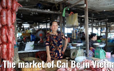 The market of Cai Be in Vietnam 09.04.2017