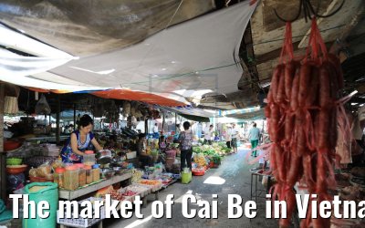 The market of Cai Be in Vietnam 09.04.2017