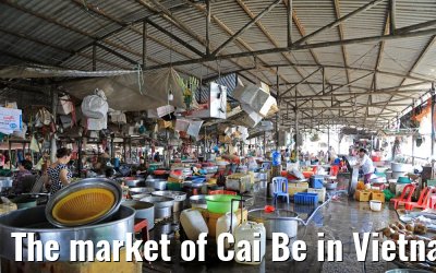 The market of Cai Be in Vietnam 09.04.2017