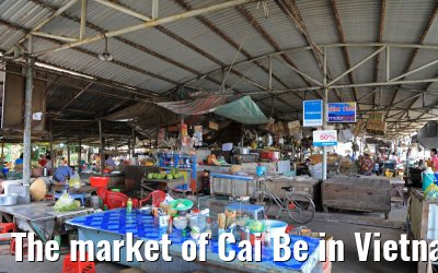 The market of Cai Be in Vietnam 09.04.2017