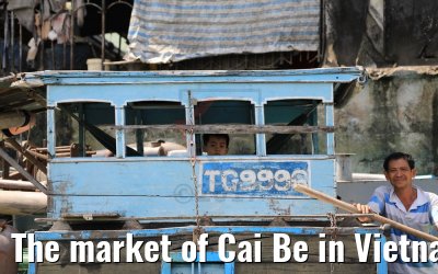 The market of Cai Be in Vietnam 09.04.2017