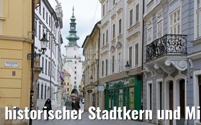 historischer Stadtkern und Michaelertor Bratislava 02.04.2015