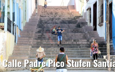 Calle Padre Pico Stufen Santiago de Cuba 05.12.2017