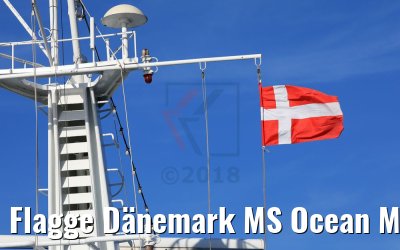 Flagge Dänemark MS Ocean Majesty 07.06.2018