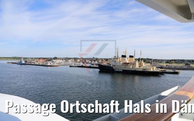 Passage Ortschaft Hals in Dänemark 07.06.2018