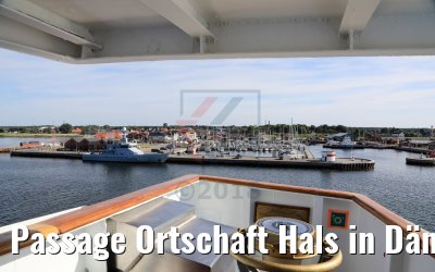 Passage Ortschaft Hals in Dänemark 07.06.2018