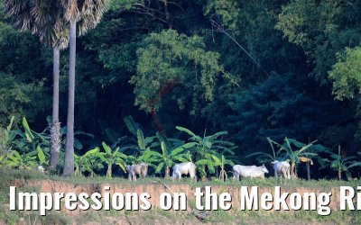 Impressions on the Mekong River in Cambodia 10.04.2017