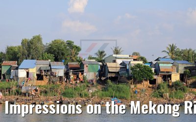 Impressions on the Mekong River in Cambodia 10.04.2017