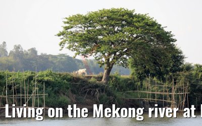 Living on the Mekong river at Kandal in Cambodia 10.04.2017