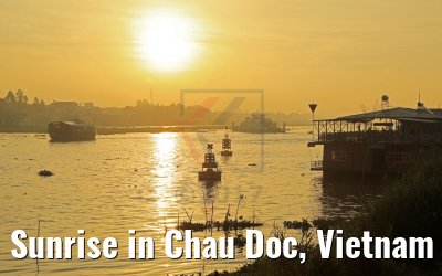 Sunrise in Chau Doc, Vietnam 10.04.2017