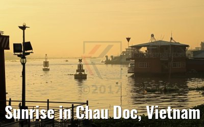 Sunrise in Chau Doc, Vietnam 10.04.2017