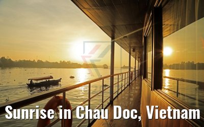 Sunrise in Chau Doc, Vietnam 10.04.2017