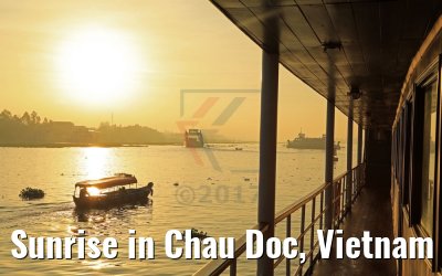Sunrise in Chau Doc, Vietnam 10.04.2017