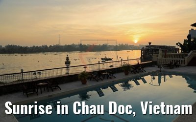 Sunrise in Chau Doc, Vietnam 10.04.2017