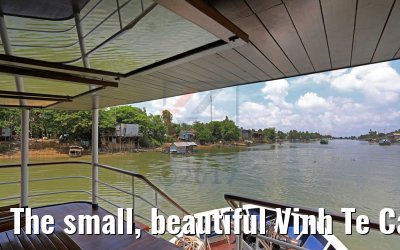 The small, beautiful Vinh Te Canal, Vietnam 10.04.2017