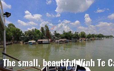 The small, beautiful Vinh Te Canal, Vietnam 10.04.2017