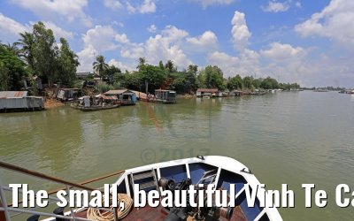 The small, beautiful Vinh Te Canal, Vietnam 10.04.2017