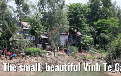 The small, beautiful Vinh Te Canal, Vietnam 10.04.2017