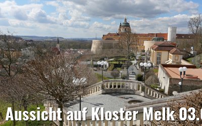 Aussicht auf Kloster Melk 03.04.2015