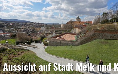 Aussicht auf Stadt Melk und Kloster 03.04.2015