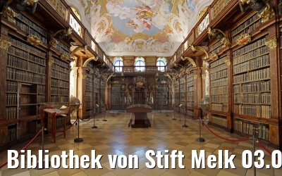 Bibliothek von Stift Melk 03.04.2015