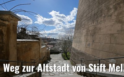 Weg zur Altstadt von Stift Melk 03.04.2015