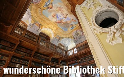 wunderschöne Bibliothek Stift Melk 03.04.2015