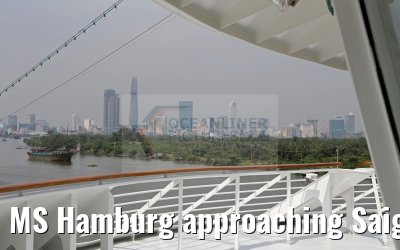 MS Hamburg approaching Saigon 02.02.2016
