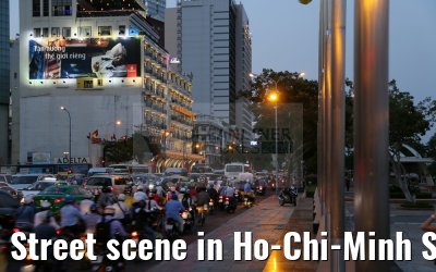 Street scene in Ho-Chi-Minh Stadt 02.02.2016