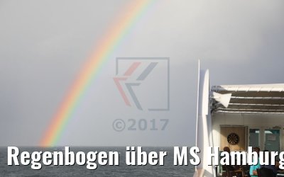 Regenbogen über MS Hamburg 06.12.2017