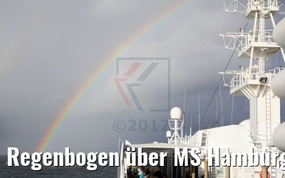 Regenbogen über MS Hamburg 06.12.2017