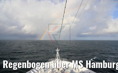 Regenbogen über MS Hamburg 06.12.2017