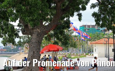 Auf der Promenade von Phnom Penh, Kambodscha 11.04.2017