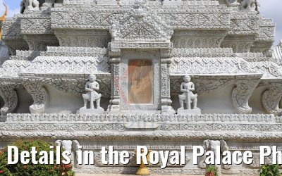 Details in the Royal Palace Phnom Penh, Cambodia 11.04.2017