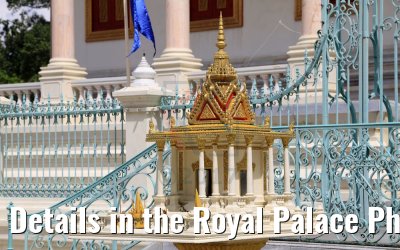 Details in the Royal Palace Phnom Penh, Cambodia 11.04.2017