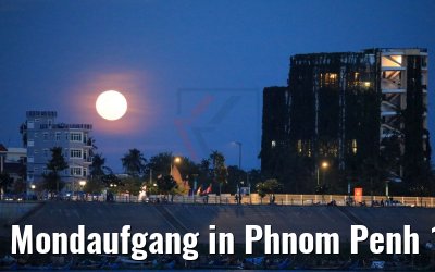Mondaufgang in Phnom Penh 11.04.2017