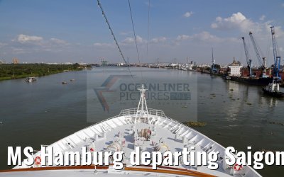 MS Hamburg departing Saigon 03.02.2016