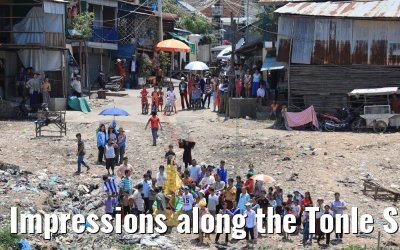 Impressions along the Tonle Sap River in Cambodia 12.04.2017