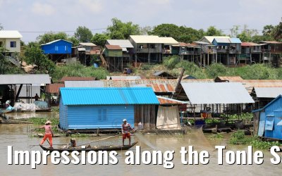 Impressions along the Tonle Sap River in Cambodia 12.04.2017