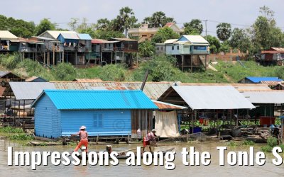 Impressions along the Tonle Sap River in Cambodia 12.04.2017