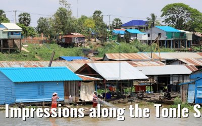 Impressions along the Tonle Sap River in Cambodia 12.04.2017