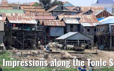 Impressions along the Tonle Sap River in Cambodia 12.04.2017