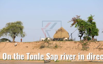 On the Tonle Sap river in direction to Kampong Chhnang 12.04.2017