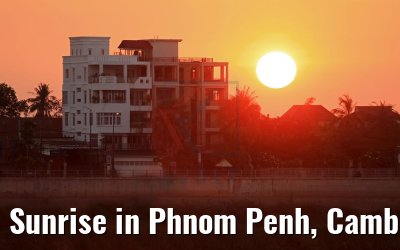 Sunrise in Phnom Penh, Cambodia 12.04.2017