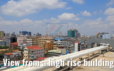 View from a high rise building in Phnom Penh 12.04.2017