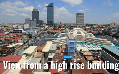 View from a high rise building in Phnom Penh 12.04.2017