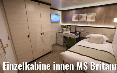 Einzelkabine innen MS Britannia Kat SF
